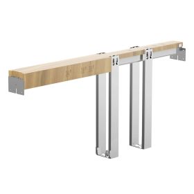 Pocket Door Frame Kit Pocket Door Kit for 24-30 in Wide 80 in High Door Steel