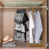 Hanging Handbag Organizer w/ 6 Pockets Closet Purse Storage Shelves Holder Hanging Shelf Bag