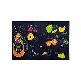 Printed Absorbent & Non-Slip Door Mat - Durable Polyester Carpet with "Kitchen" Design, Ideal for Bathrooms, Hallways, Living Rooms (Color: SJR-50-90-9, size: 19.7*35.4in/50*90cm)